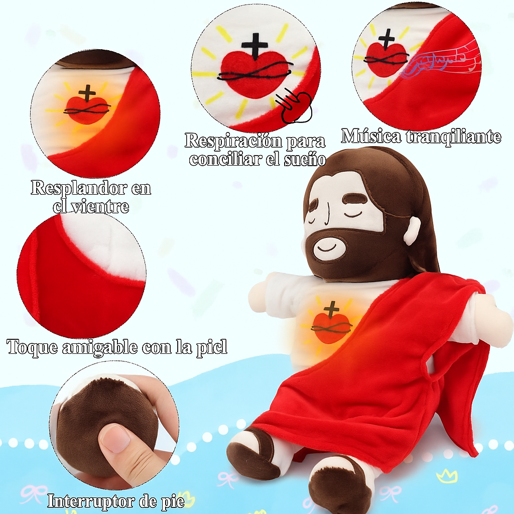 Peluche de Jesús con respiración
